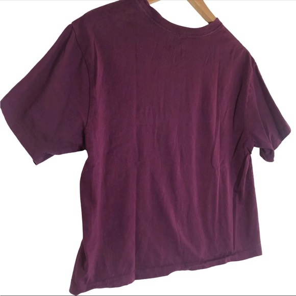 ❌sold❌Nike Air Jordan Bordeaux Paris Saint-Germain Short Sleeve Crop 2XL XXL - Picture 2 of 13